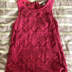 Forever 21 hot pink knit top
